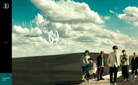 UVERworld 2021.12.22 Release New Album「30」RELEASE SPECIAL SITEのWEBデザイン