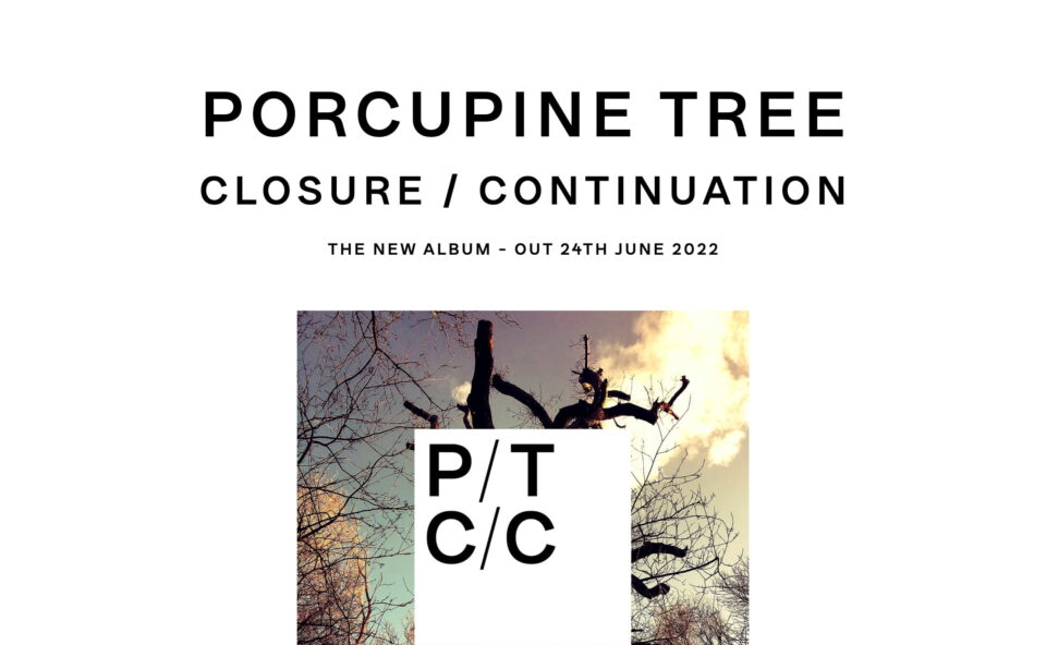 Porcupine Tree – Closure / Continuation – New Album Out 24th June 2022のWEBデザイン