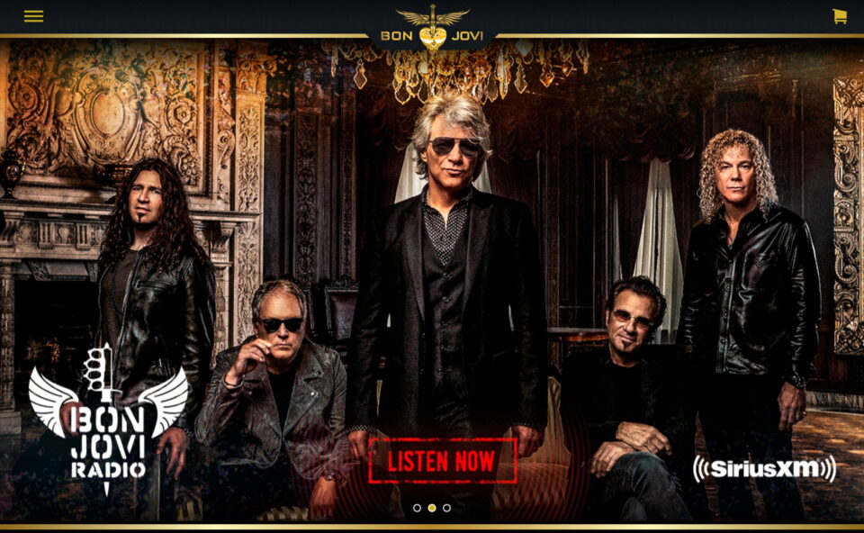 Bon Jovi Official Online StoreのWEBデザイン