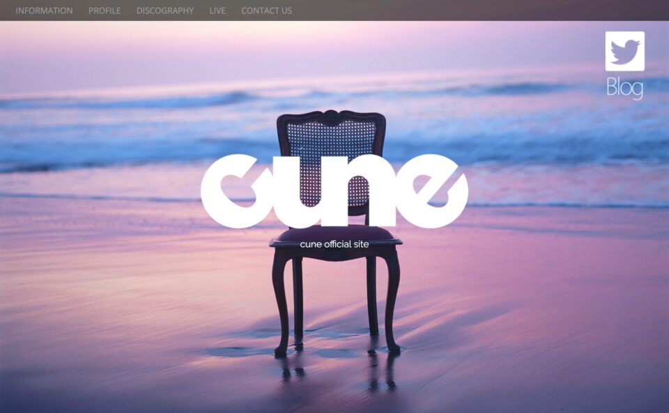 cune | cune official siteのWEBデザイン