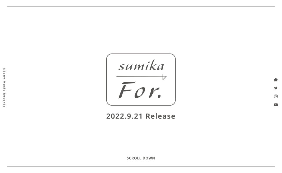 sumika | For.のWEBデザイン