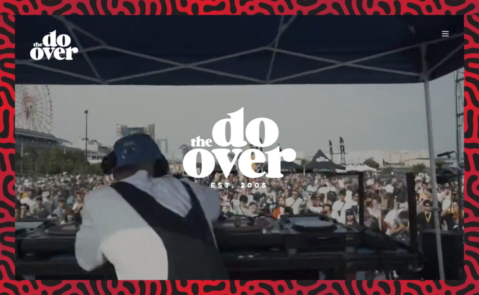 The Do-Over TOKYO 2022のWEBデザイン