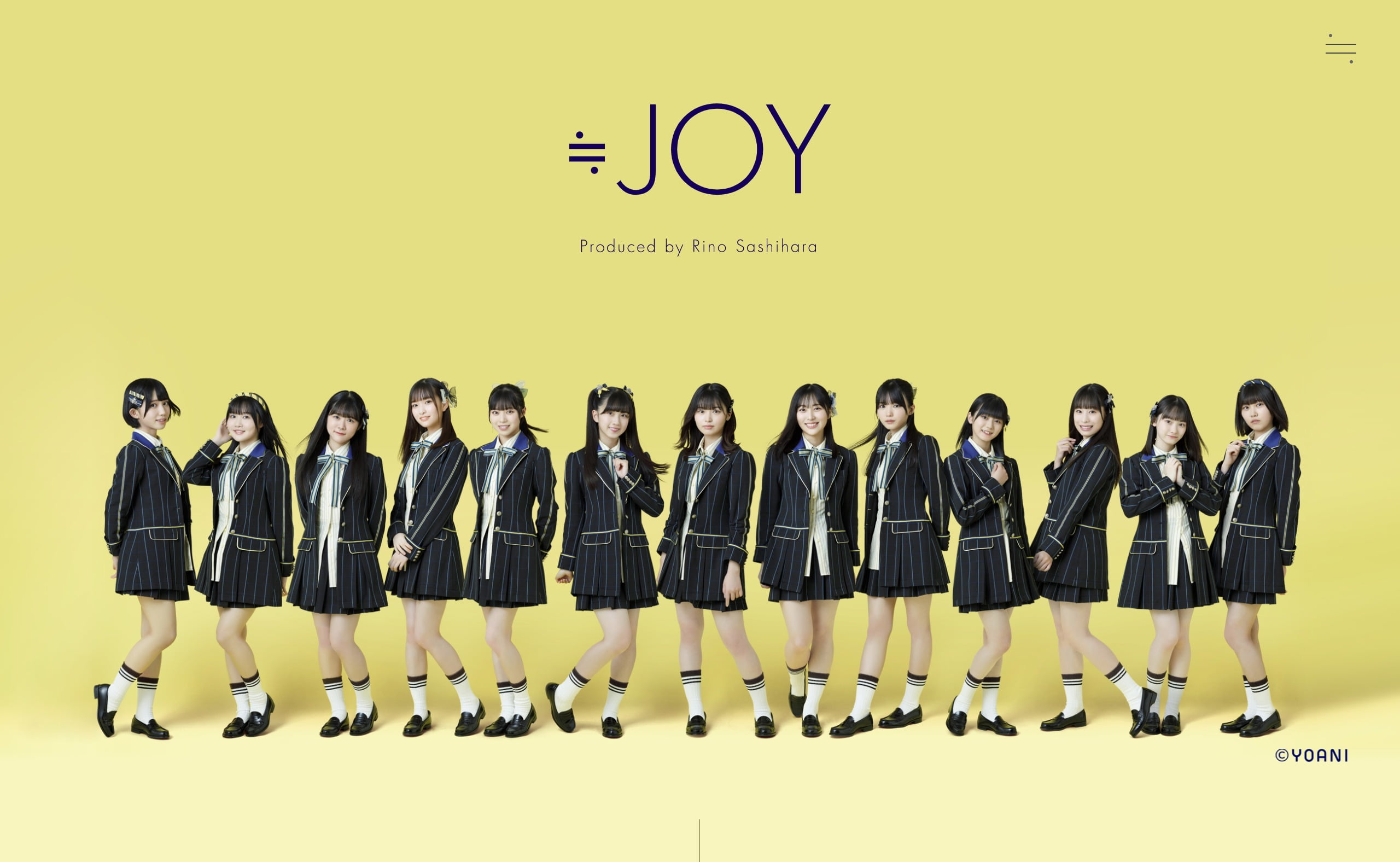 ≒JOY（ニアリーイコールジョイ）オフィシャルサイト MUSIC WEB CLIPS バンド・アーティスト・音楽関連のWEBデザイン