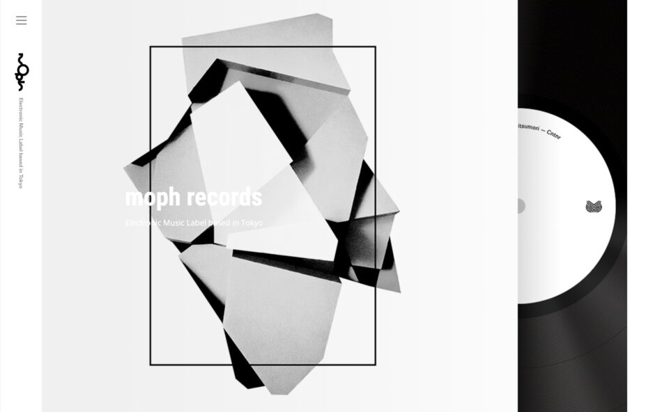 moph records – Electronic Music Label based in TokyoのWEBデザイン