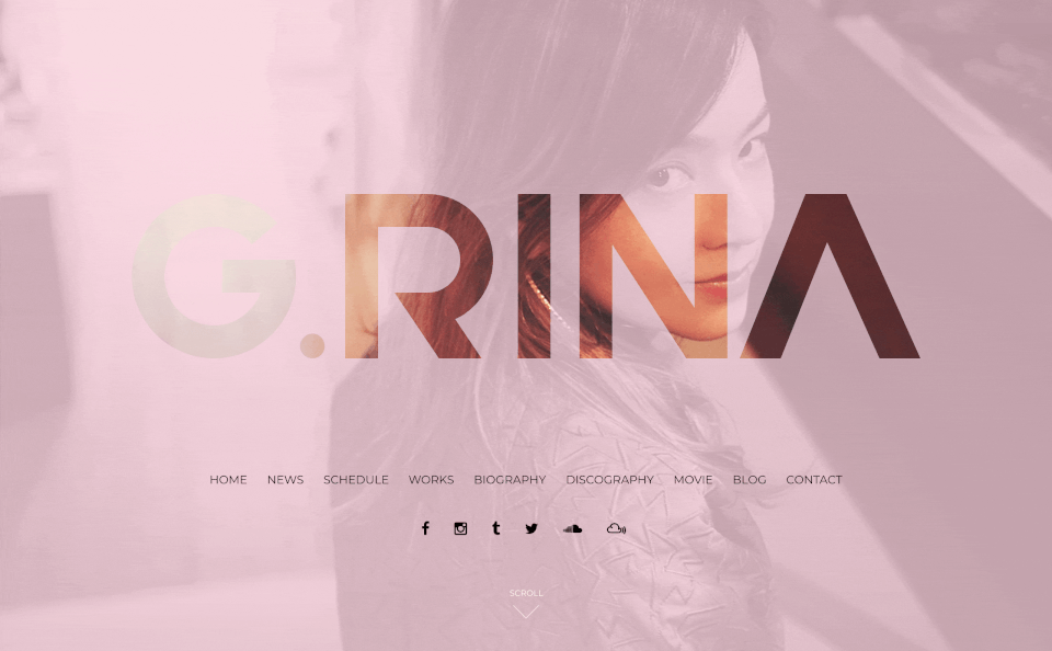 G.RINAのWEBデザイン