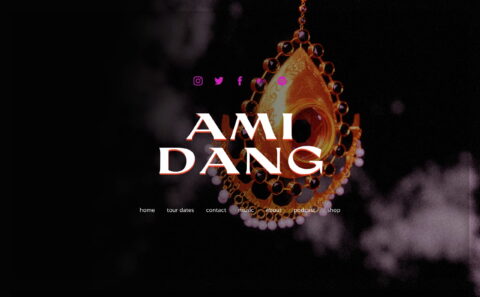 Ami DangのWEBデザイン
