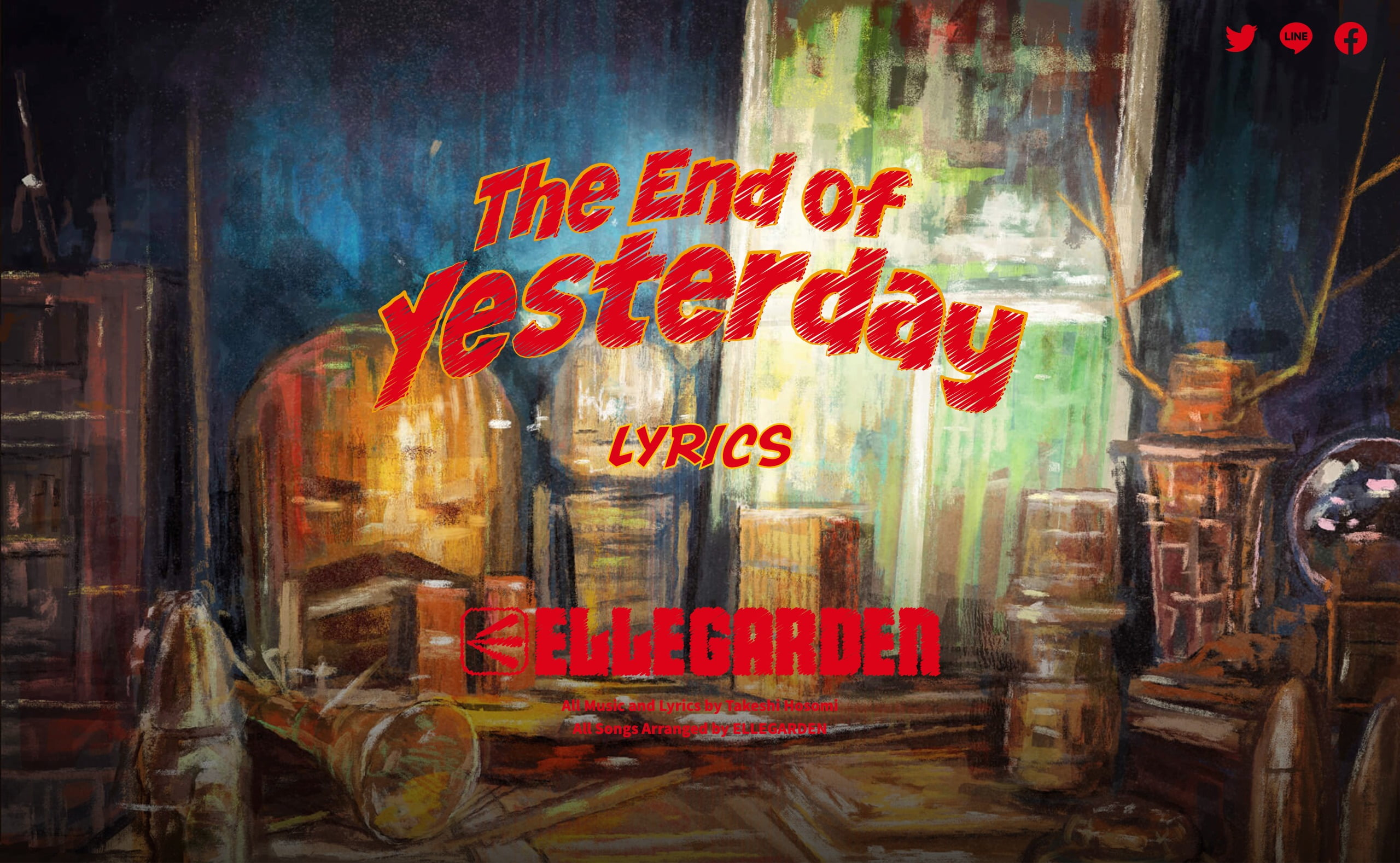 ELLEGARDEN The End of Yesterdayのポスター B2 | saraymetal.com