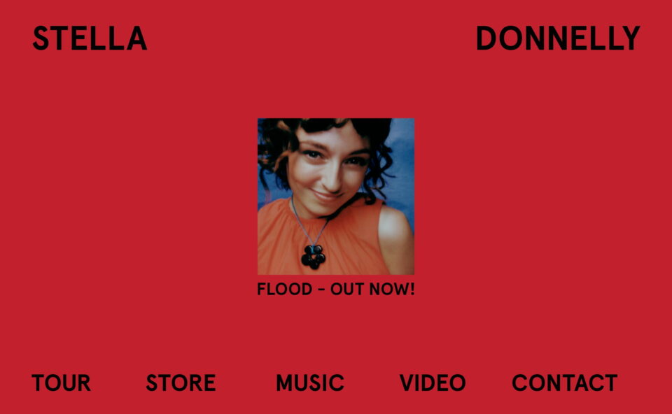 Stella Donnelly – Official WebsiteのWEBデザイン