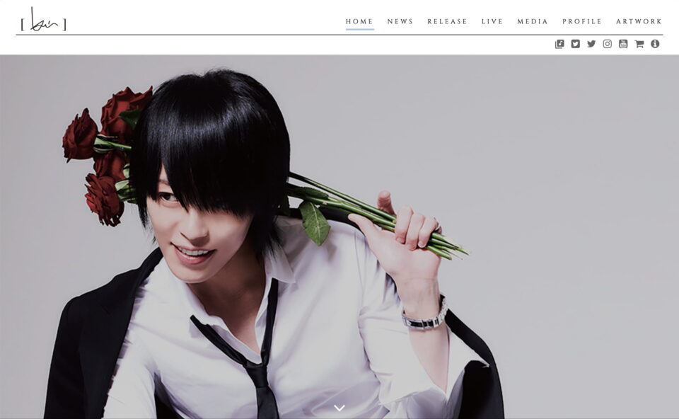 [ kei ] official site – [ kei ] official siteのWEBデザイン