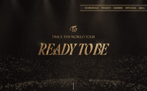 TWICE 5TH WORLD TOUR ‘READY TO BE’ in JAPANのWEBデザイン