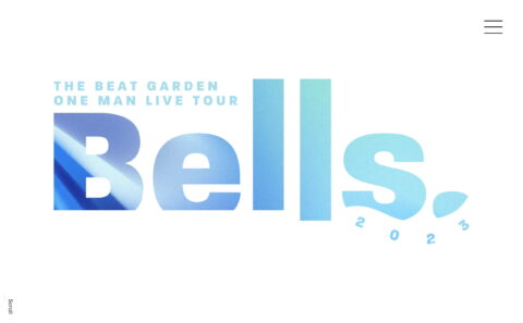 THE BEAT GARDEN ONE MAN LIVE TOUR「Bells.」 | THE BEAT GARDEN (ビートガーデン) OFFICIAL SITEのWEBデザイン