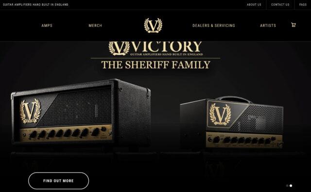 Victory AmpsのWEBデザイン