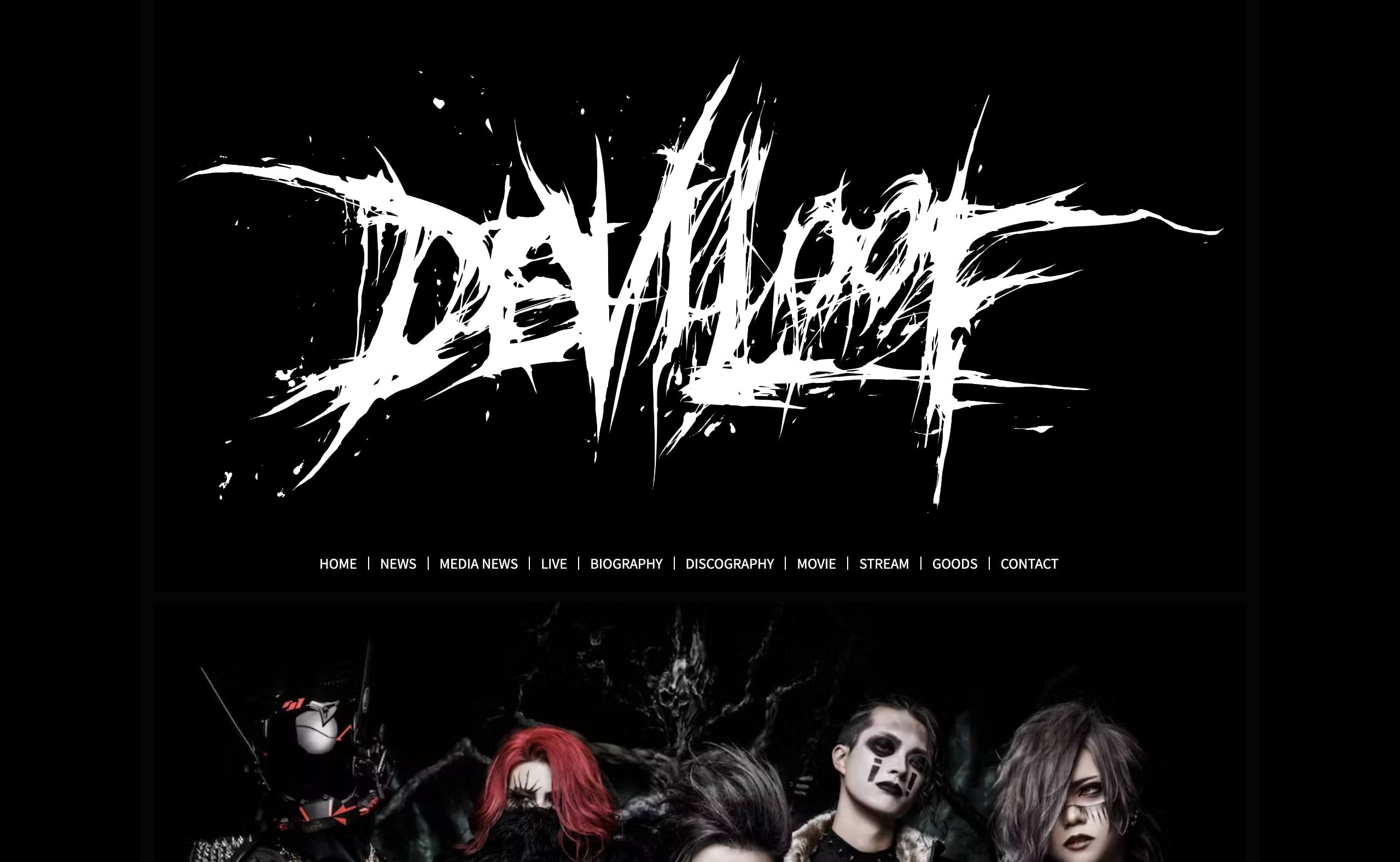 DEVILOOFオフィシャルウェブサイト | MUSIC WEB CLIPS - バンド