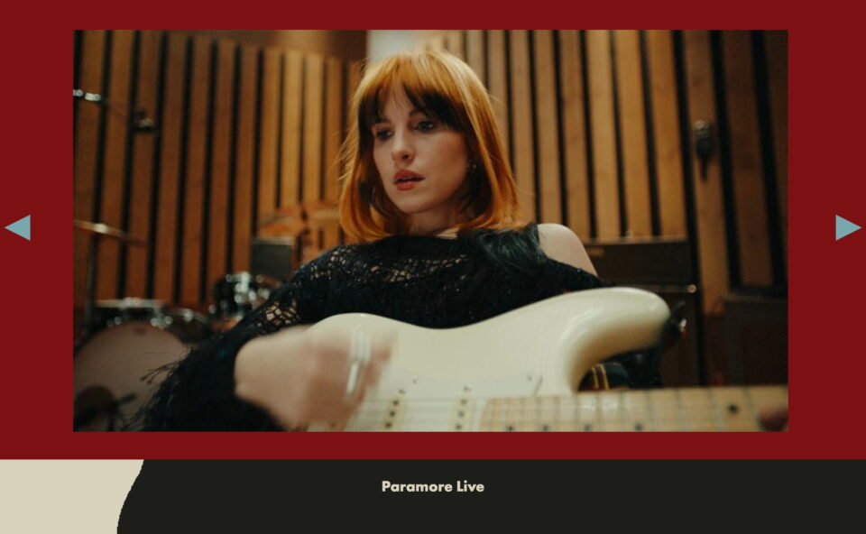 Paramore Official Website | This Is Why Out NowのWEBデザイン