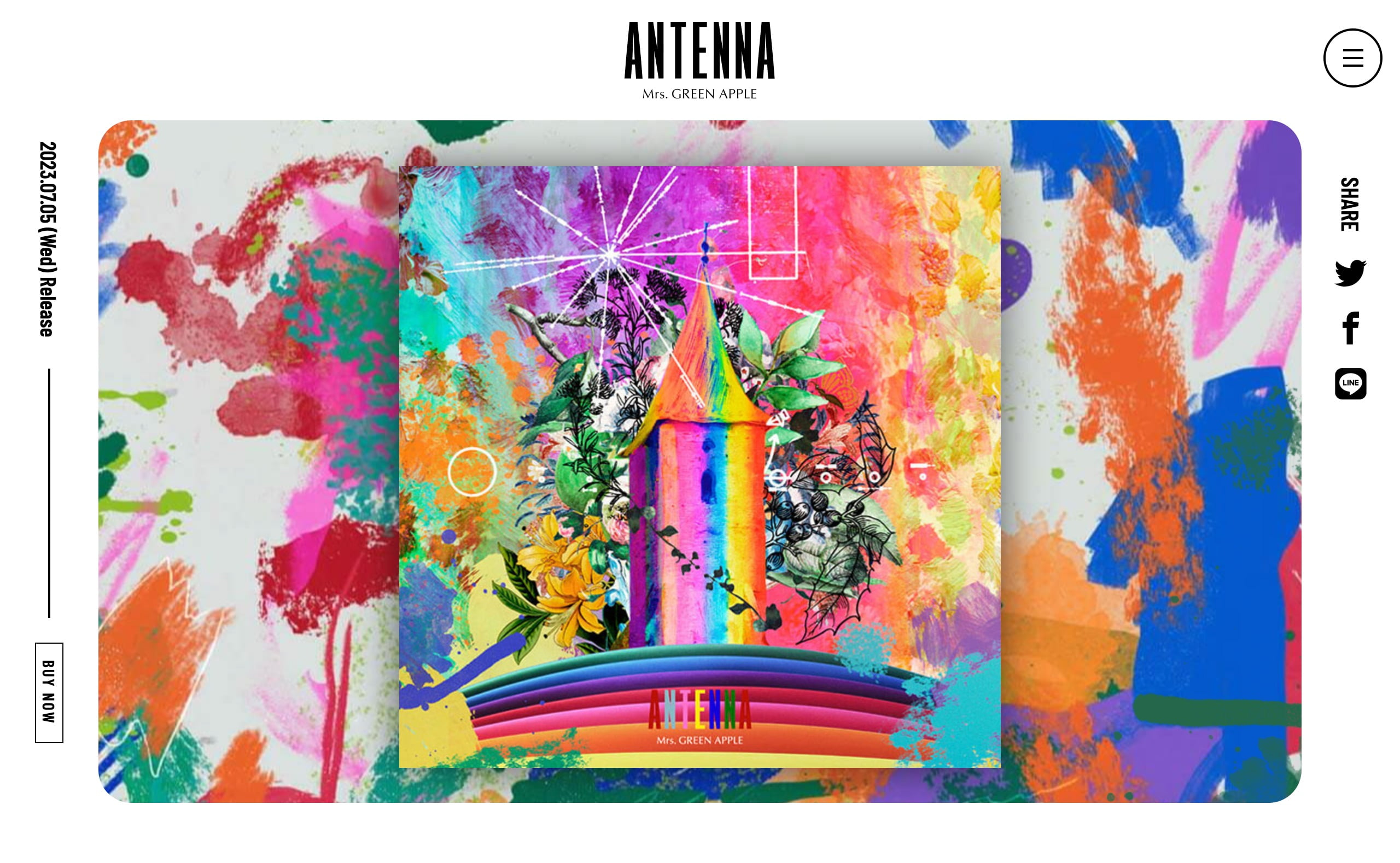 Mrs. GREEN APPLE 5th Original Full Album『ANTENNA』特設サイト 