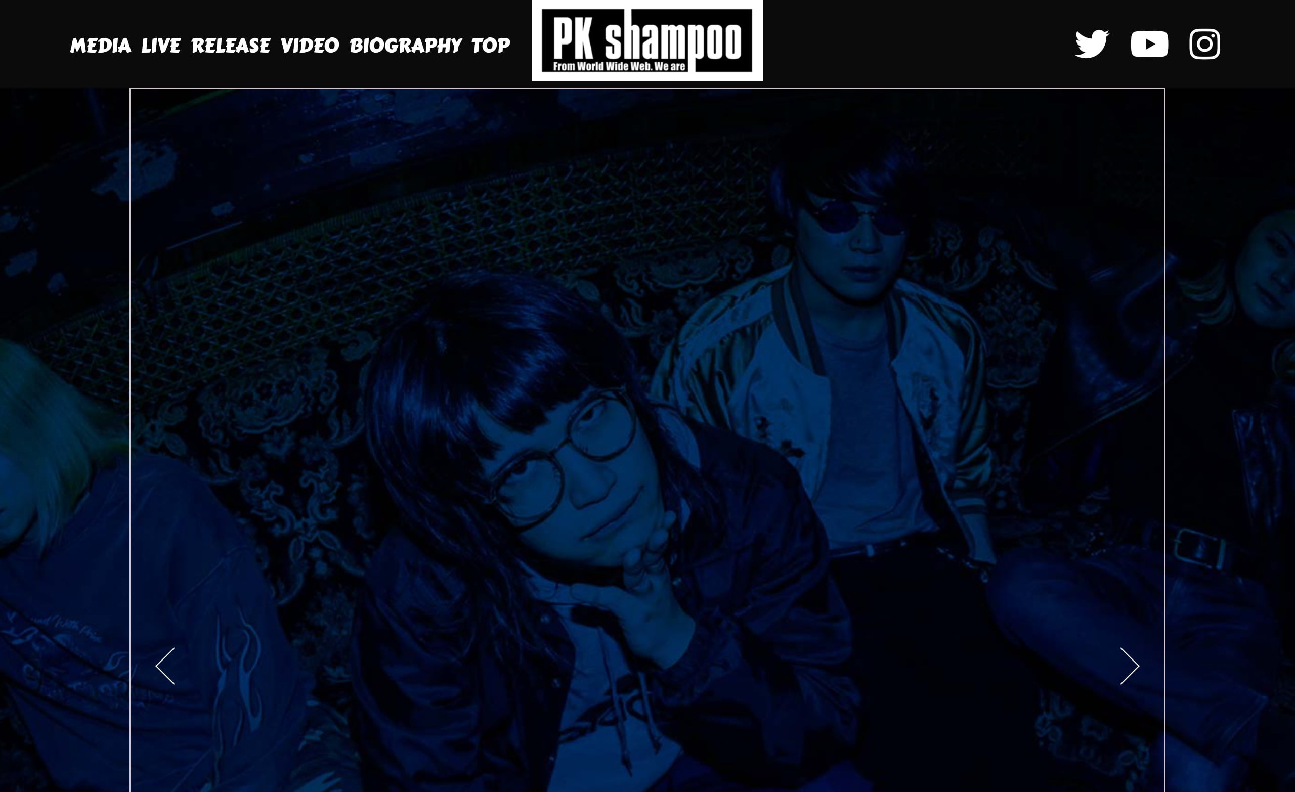 PK shampoo Official Site | MUSIC WEB CLIPS - バンド