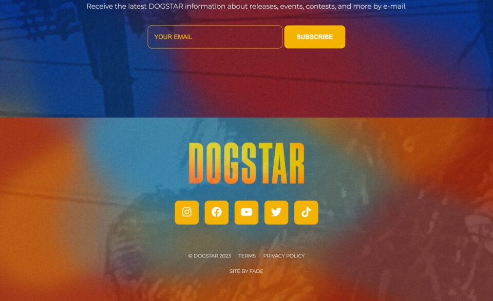 DOGSTARのWEBデザイン