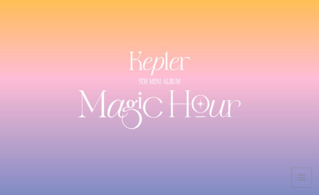 Kep1er | Magic HourのWEBデザイン