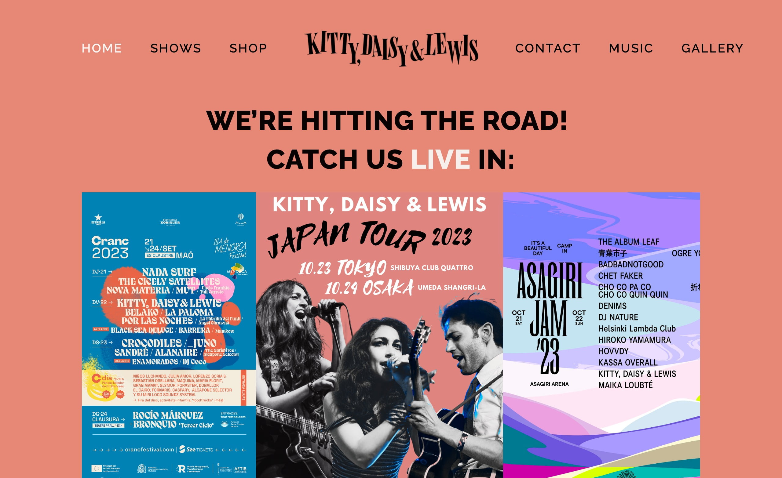 Kitty, Daisy & Lewis MUSIC WEB CLIPS バンド・アーティスト・音楽関連のWEBデザイン ギャラリーサイト