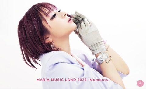 MARiAソロアルバム『Moments』特設サイトのWEBデザイン
