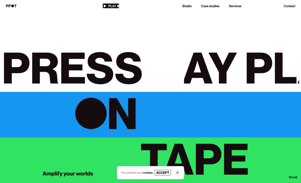 Press Play On Tape – Your Multidisciplinary Sound Creation Studio in ParisのWEBデザイン