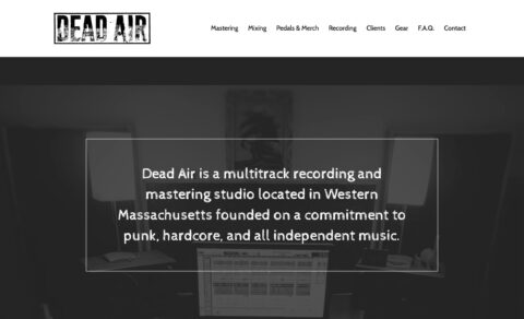 Dead Air StudiosのWEBデザイン
