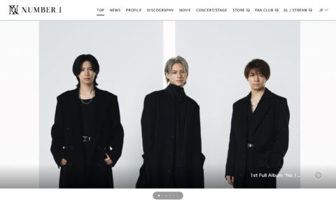 Number_i – TOP | TOBEのWEBデザイン