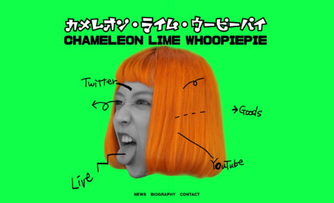 カメレオン・ライム・ウーピーパイ | CHAMELEON LIME WHOOPIEPIEのWEBデザイン