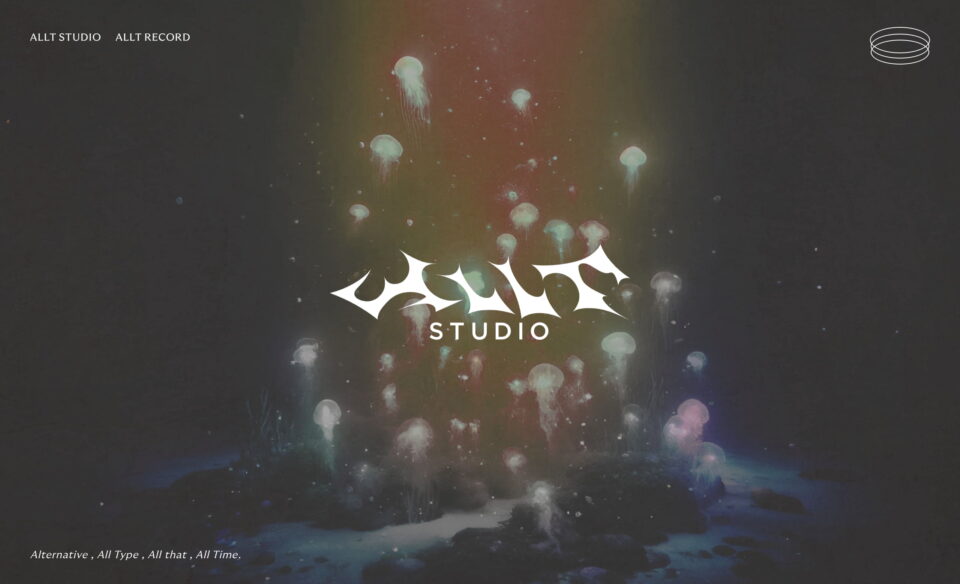 ALLT STUDIOのWEBデザイン