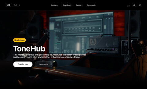 STL Tones | Audio Plugins & Music SoftwareのWEBデザイン
