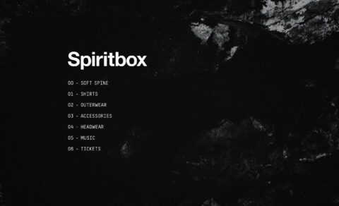 Spiritbox – Official Website – Spiritbox Music, LLCのWEBデザイン