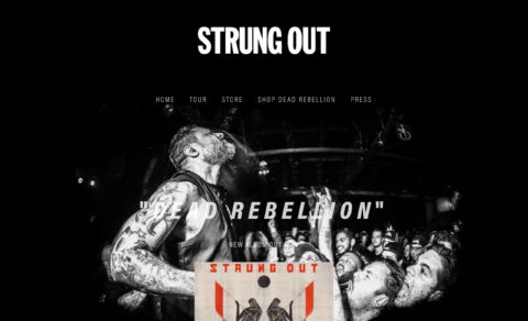 Strung OutのWEBデザイン