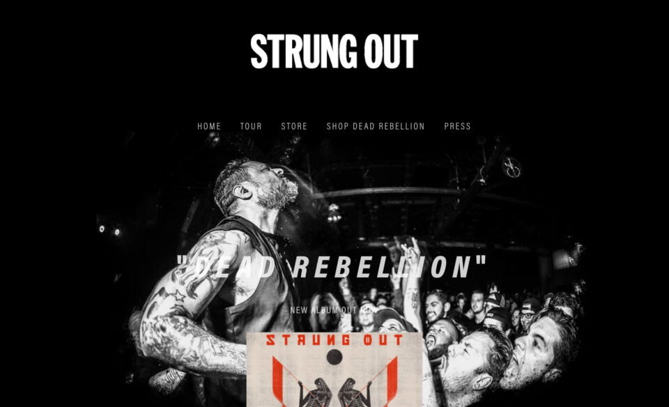 Strung OutのWEBデザイン