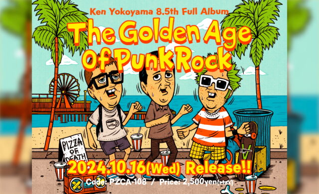 Ken Yokoyama 8.5th Full Album [The Golden Age Of Punk Rock] リリース特設サイトのWEBデザイン