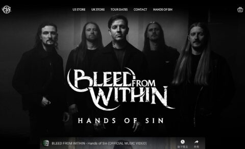 Bleed From Within – Pure Scottish MetalのWEBデザイン