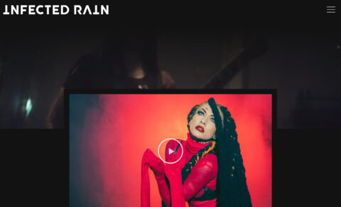 Infected Rain – Metal band from MoldovaのWEBデザイン