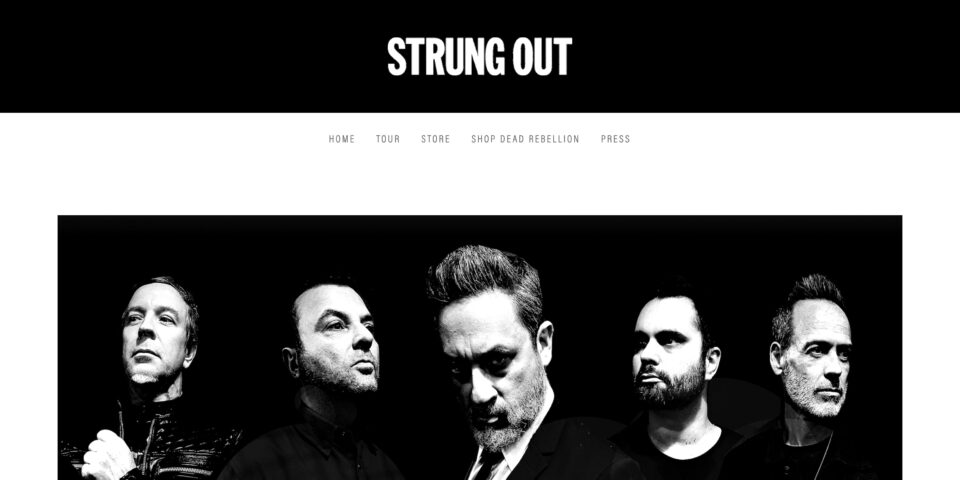 Strung OutのWEBデザイン