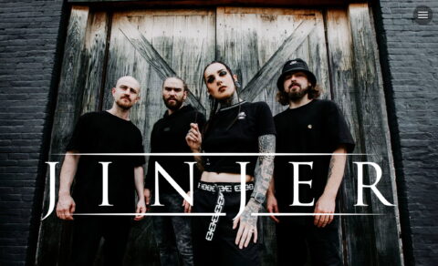 JINJER – Official WebsiteのWEBデザイン