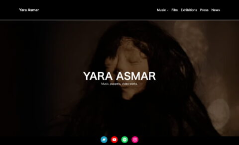 Yara AsmarのWEBデザイン