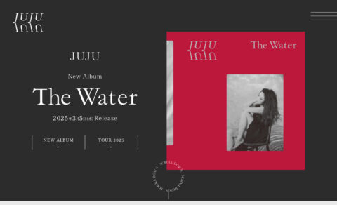 JUJU | The WaterのWEBデザイン