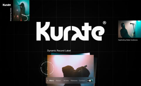 Kurate MusicのWEBデザイン