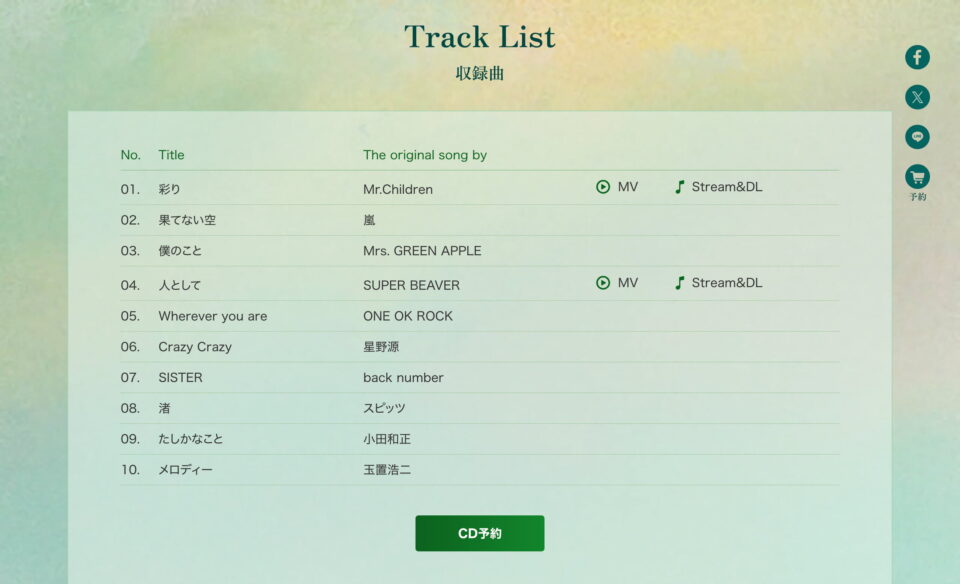 Superfly Cover Album “AMAZING” Special SiteのWEBデザイン