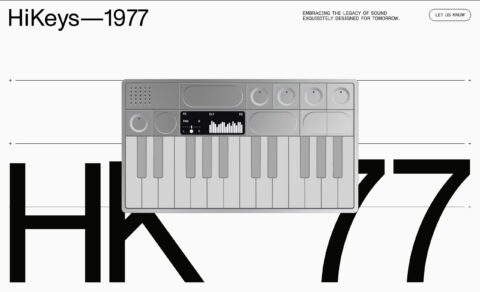 HiKeys—1977のWEBデザイン
