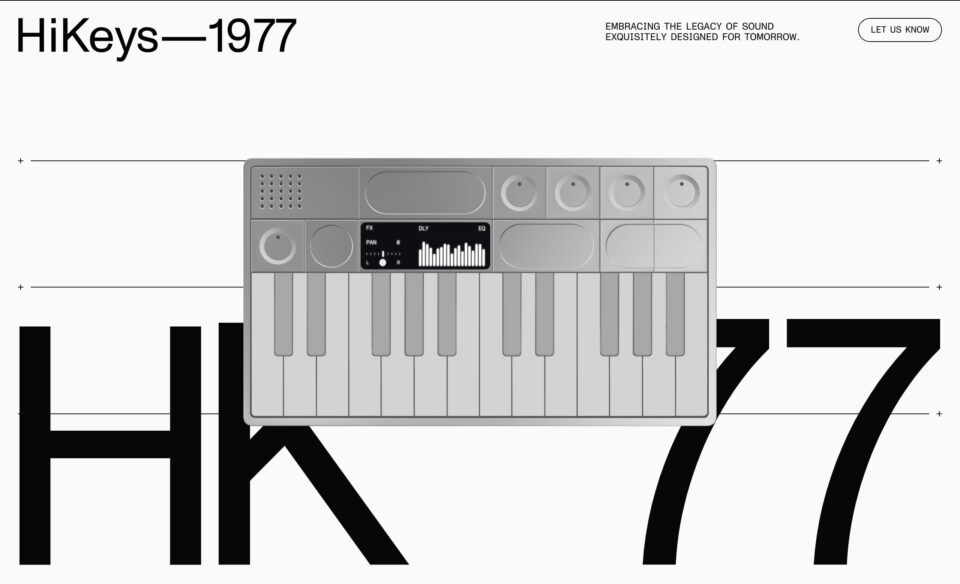 HiKeys—1977のWEBデザイン
