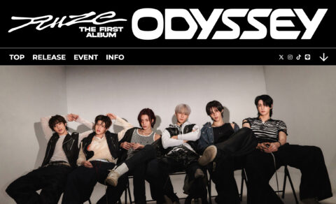 RIIZE The 1st Album ODYSSEYのWEBデザイン