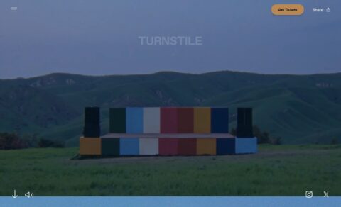 TURNSTILE: NEVER ENOUGH | Official Website | June 05 2025のWEBデザイン
