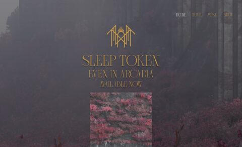 Sleep Token – Show me how to dance foreverのWEBデザイン