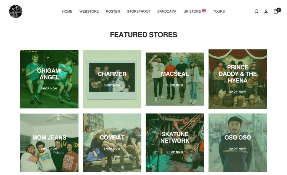 Counter Intuitive RecordsのWEBデザイン