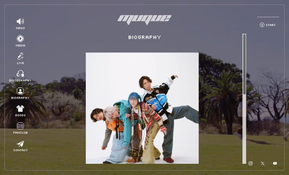 muque(ムク)｜muque Official Web SiteのWEBデザイン