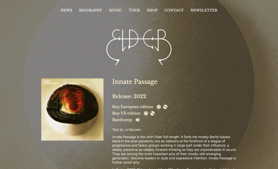 Home | ELDERのWEBデザイン